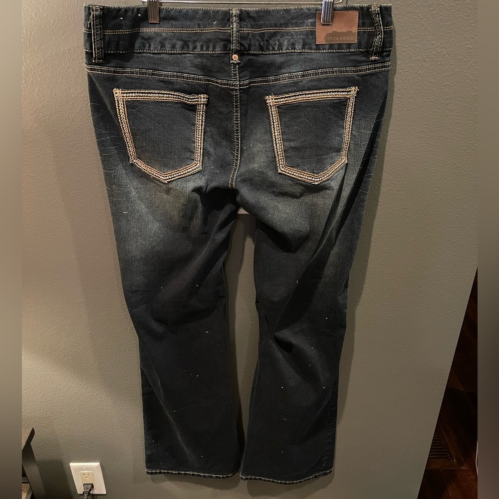 Maurices Dark Blue Straight Leg Jeans - Picture 2 of 5